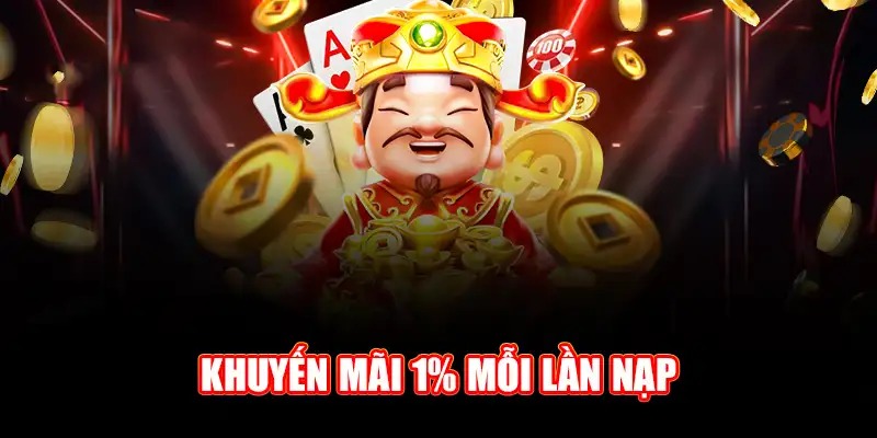 Khuyến mãi 1% mỗi lần nạp