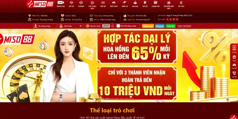 Điều kiện tham gia đại lý Miso88